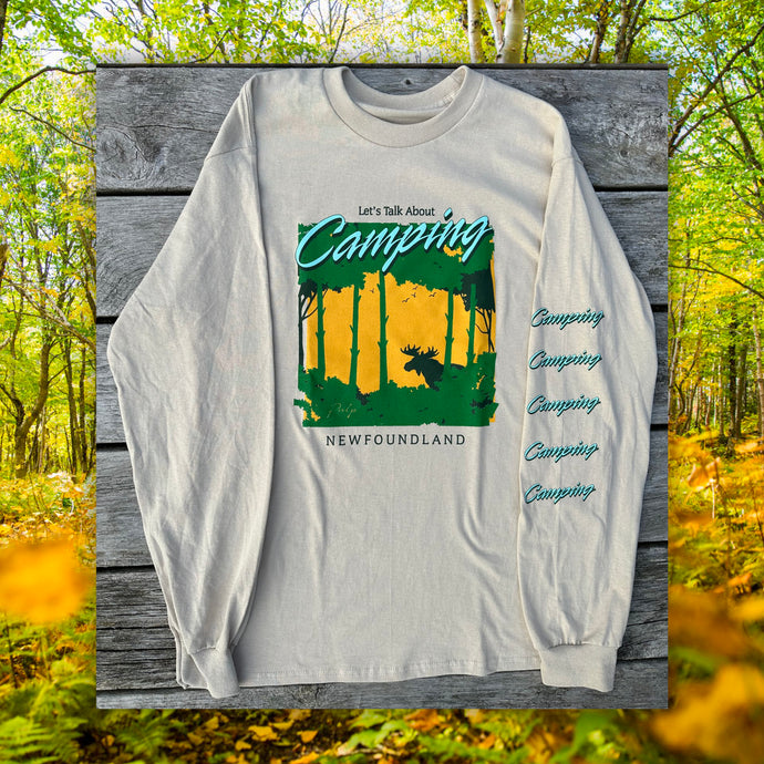 PULP - Let's Talk About Camping Long Sleeve T - Sand / Black / Green / Yellow
