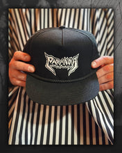Load image into Gallery viewer, Pulp x Paranoia Rope Trucker Hat - Black / White / Black
