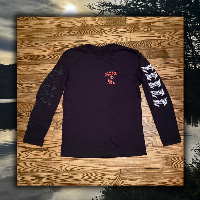 Pulp x Paranoia Long Sleeve T Shirt - Black / Red / White