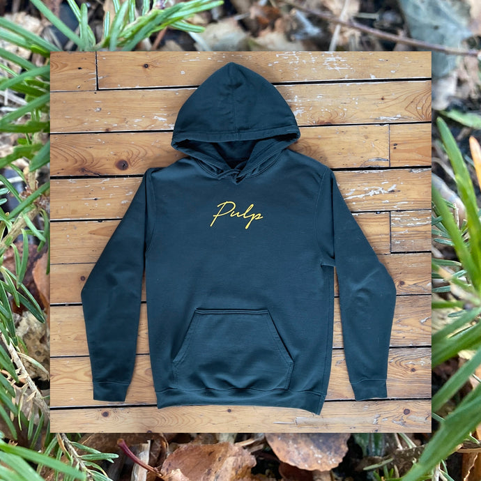 PULP - Script Logo Hoodie - Green / Yellow