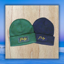 Load image into Gallery viewer, Pulp - The Embroidered Patch Beanie - Navy / Yellow
