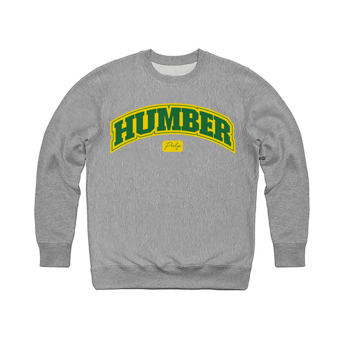Pulp - WTCB Humber Crew - Heather Grey - Yellow / Green