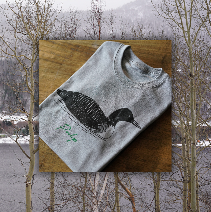 PULP - The WTCB Loon T Shirt - Sports Grey / Black / Green